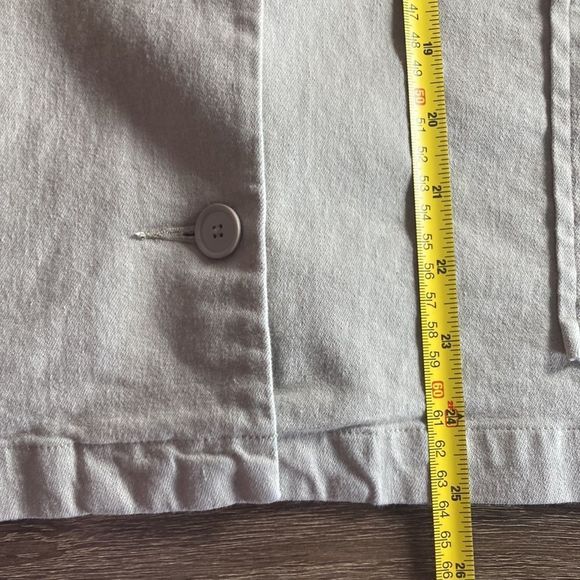 Womens 1X Vintage Denim & Co Tan Embroidered Floral boho Jacket - Picture 9 of 13